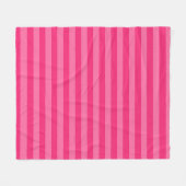 Hellrosa und heiß rosa Streifen Fleecedecke (Vorderseite (Horizontal))