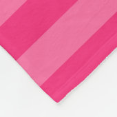 Hellrosa und heiß rosa Streifen Fleecedecke (Ecke)