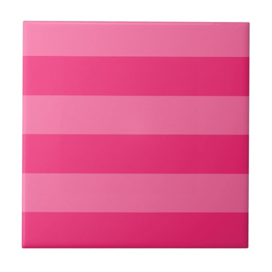 Hellrosa und heiß rosa Streifen Fliese (Vorderseite)