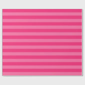 Hellrosa und heiß rosa Streifen Geschenkpapier (Flach)