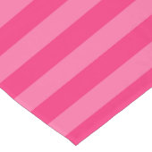 Hellrosa und heiß rosa Streifen Kurzer Tischläufer (Ecke)