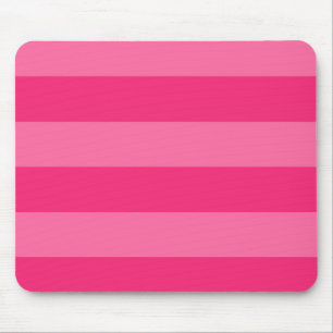 Hellrosa und heiß rosa Streifen Mousepad