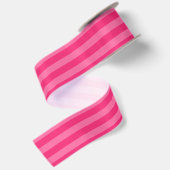 Hellrosa und heiß rosa Streifen Satinband (Rückseite)