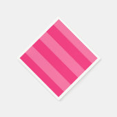 Hellrosa und heiß rosa Streifen Serviette (Ecke)