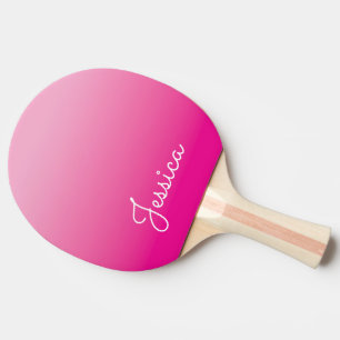 Hellrosa und heißrosa Ombre Tischtennis Schläger