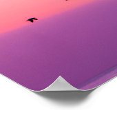 Hellrosa und Lila, Motivierend Zitat Poster (Ecke)