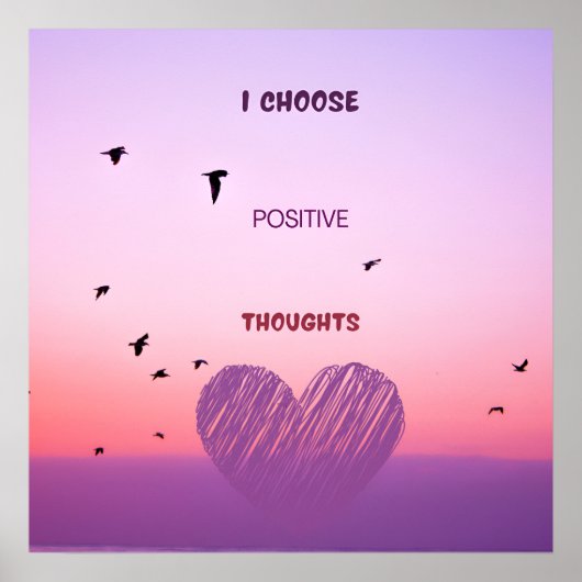 Hellrosa und Lila, Motivierend Zitat Poster (Vorne)