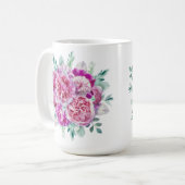 Hellrosa und lila Pfeiler Kaffeetasse (Vorderseite Links)