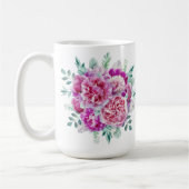 Hellrosa und lila Pfeiler Kaffeetasse (Links)