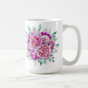 Hellrosa und lila Pfeiler Kaffeetasse