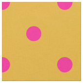 Hellrosa und Marigold Orange Polka Dot Stoff (Nahaufnahme)