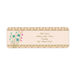 Hellrosa und olivgrün