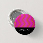 Hellrosa und orange Abstrakte moderne Streifen Button (Vorne & Hinten)