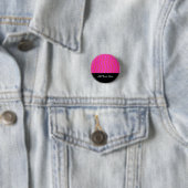 Hellrosa und orange Abstrakte moderne Streifen Button (Beispiel)