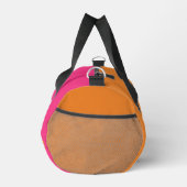 Hellrosa und orange Monogramm Duffle Bag (Rechts)
