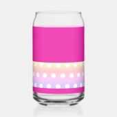 Hellrosa und Pola-Punkte Dosenglas (Rückseite)