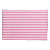 Hellrosa und rosa Streifen Kissenbezug (Rückseite)
