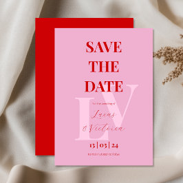 Hellrosa und rot, erste einladung