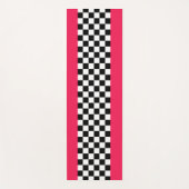 Hellrosa und Schachbrett Yogamatte (Vorderseite)