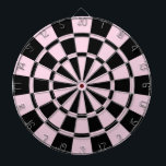 Hellrosa und schwarz dartscheibe<br><div class="desc">Hellrosa und schwarze Dartscheibe</div>