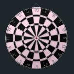 Hellrosa und schwarz dartscheibe<br><div class="desc">Hellrosa und schwarze Dartscheibe</div>