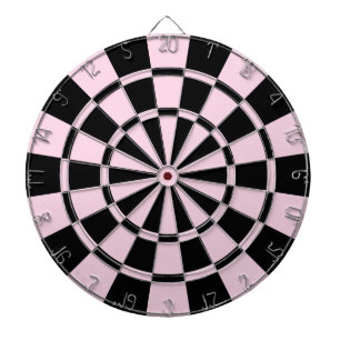 Hellrosa und schwarz dartscheibe