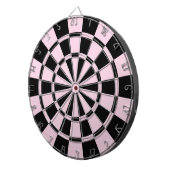 Hellrosa und schwarz dartscheibe (Vorderseite rechts)