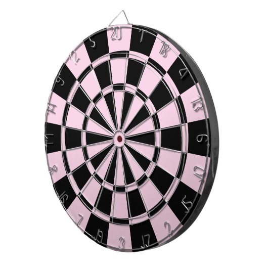 Hellrosa und schwarz dartscheibe (Vorderseite rechts)