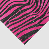 Hellrosa und schwarz glänzende Farbstreifen Seidenpapier (Detail)