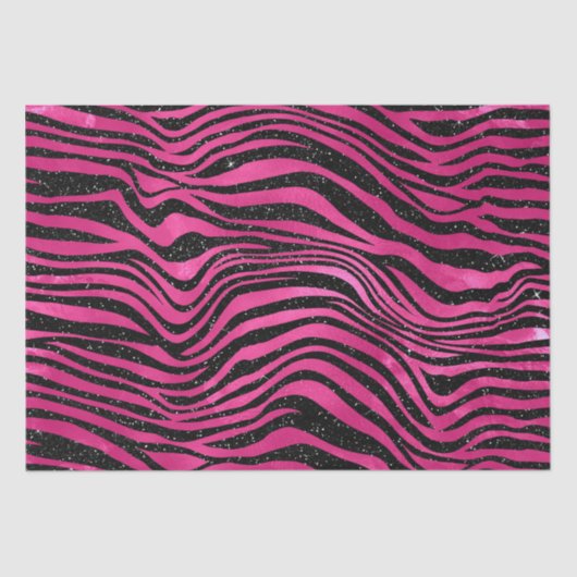 Hellrosa und schwarz glänzende Farbstreifen Seidenpapier (Vorderseite)