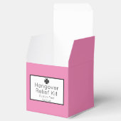 Hellrosa und schwarze Hangover Relief Kit Geschenkschachtel (Geöffnet)