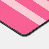 Hellrosa und weich rosa Streifen Muster Name Schreibtischunterlage (Ecke)