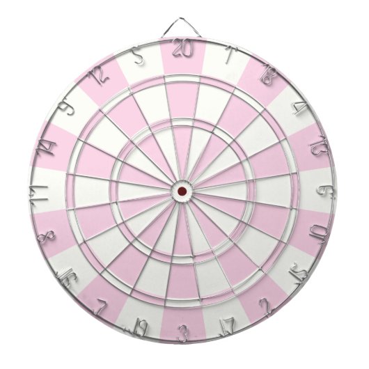 Hellrosa und weiß dartscheibe (vorne)