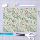 Hellrosa und weiße Blume Festhalteeffekt Seidenpapier (Handwerk)