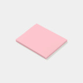 Hellrosa Uni-Farbe Post-it Klebezettel (angewinkelt)