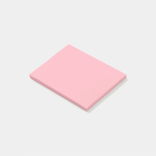 Hellrosa Uni-Farbe Post-it Klebezettel (angewinkelt)