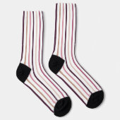 Hellrosa vertikale Streifen Socken (Rechts)