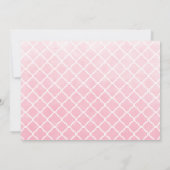 Hellrosa Wasserfarbe Erste heilige Kommune Dankeskarte (Rückseite)