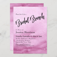 Hellrosa Wasserfarbe Ombre Bridal Brunch