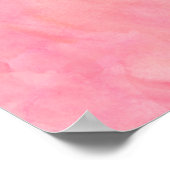Hellrosa Watercolor Textur Muster Hintergrund Poster (Ecke)
