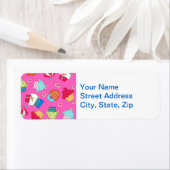 Hellrosa Weihnachts Cupcake Custom Address (Insitu)