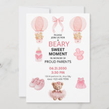 HELLROSA WEIß 5X7 FLACH MÄDCHEN BABY-PARTY