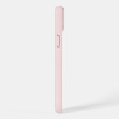 Hellrosa weiße gerahmte Anfangsmonogramm iPhone Hülle (Rechte Seite)