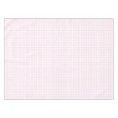 Hellrosa, weiße Quadrat-Muster Tischdecke (Vorderseite (Horizontal))