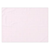 Hellrosa, weiße Quadrat-Muster Tischdecke (Vorderseite (Horizontal))