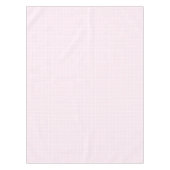 Hellrosa, weiße Quadrat-Muster Tischdecke (Vorderseite)