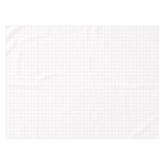 Hellrosa, weiße Quadrat-Muster Tischdecke (Vorderseite (Horizontal))