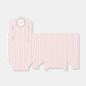 Hellrosa, weiße Streifen, monogramm Hochzeit Geschenkschachtel (Ungefaltet)