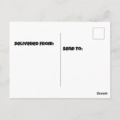 hellrosa, weiße Tarnung Postkarte (Rückseite)