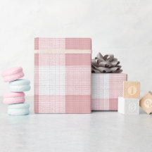 Hellrosa Weiße Weiche Gingham Röte Karomuster